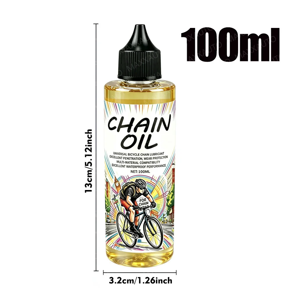 Bike Chain Oil Lubricant Efficient Gear Suitable for Bicycles, Motorcycles Door Locks Reduces Noise Reduces Friction Wear Care