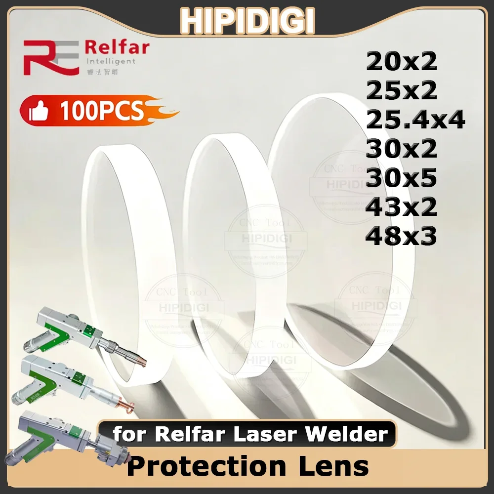 Laser Welder Protection Lens Cover Glass Protective Windows 20x2 25x2 30x2 for Relfar FWH20-C20A FWH20-S10A/B FWH30-DS20E Torch