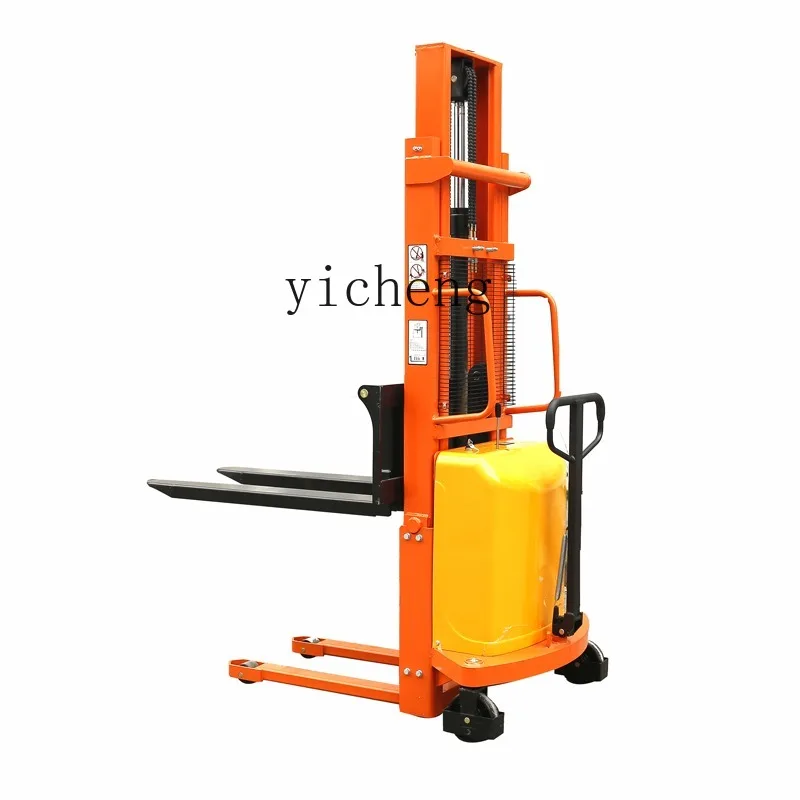 TQH semi-electric stacker forklift truck lift truck hydraulic truck lift trailer