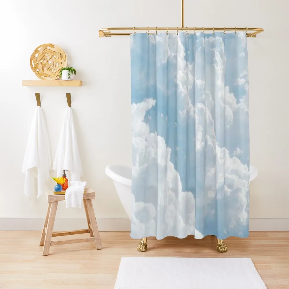 

Baby Blue Skies Shower Curtain Bathroom Shower Set Elegant For Set Curtain