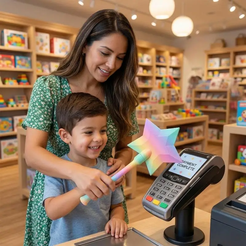 Creative 3D Printed Wand Tap Contactless Payment Card Holder Wands Funny Daily Use Tap-to-pay Credit Card Wand Magic Wand Gifts