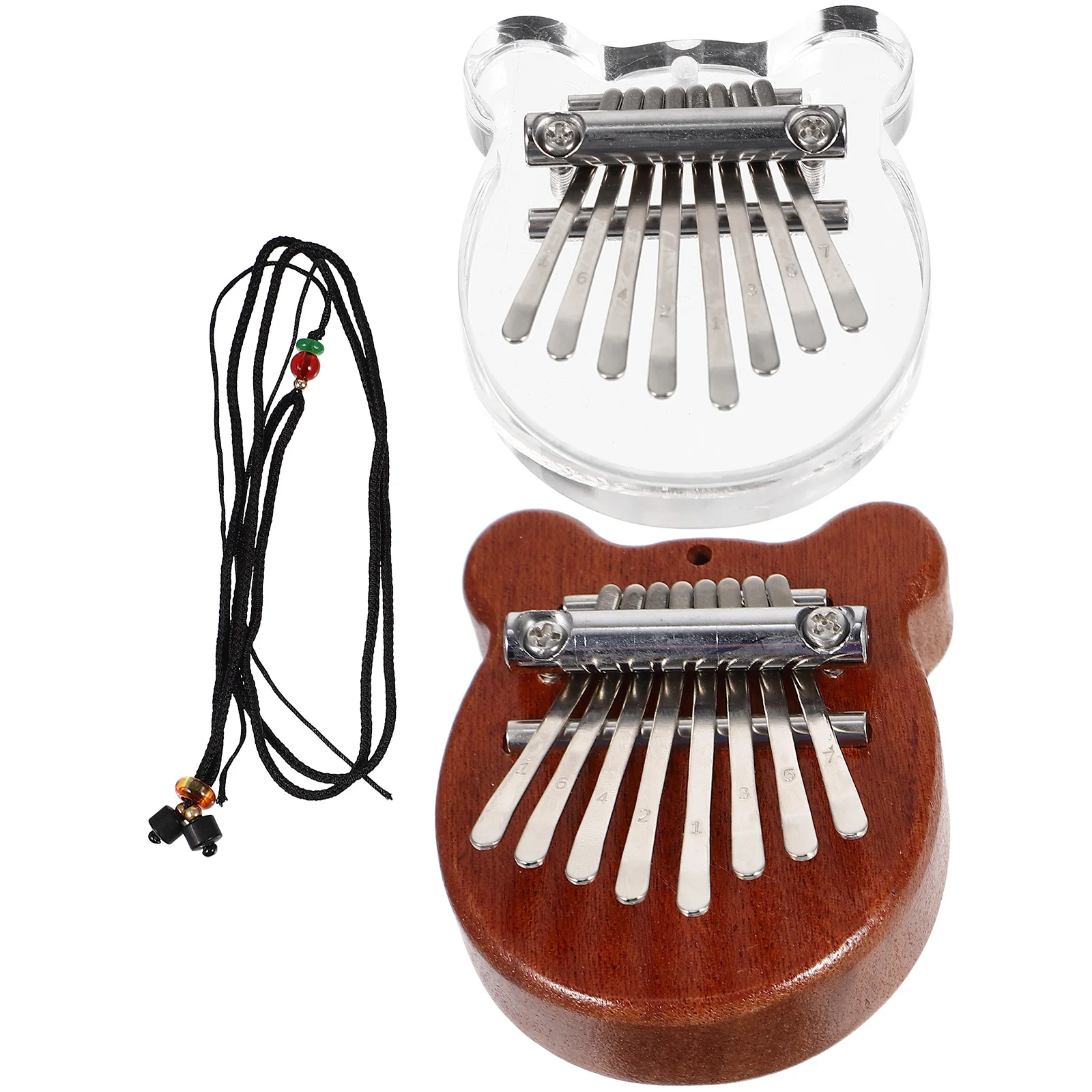 

2Pcs Portable Kalimba Miniature Thumb Kalimba Durable and Serviceable for Outdoor Camping and Party Use Thumb Piano