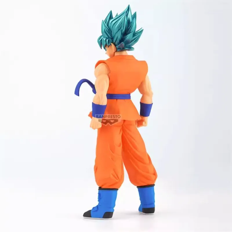 Bandai Original BANPRESTO Anime Dragon Ball Super Saiyan Blue Character Son Goku PVC Action Figure Collectible Model Toy Gifts