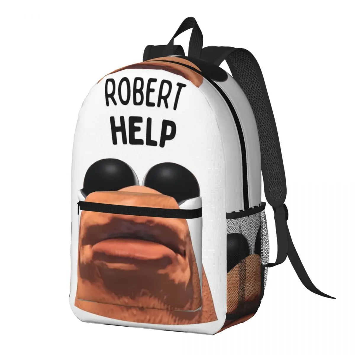 

Marcus The Worm Robert Help Backpack Daypack Large Capacity Children BookBag School Bag Shoulder Bags for Men Women