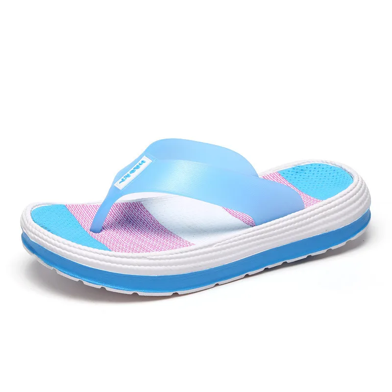 

2023 Summer Slippers Women Casual Massage Durable Flip Flops Beach Sandals Female Wedge Shoes Striped Lady Room Slippers