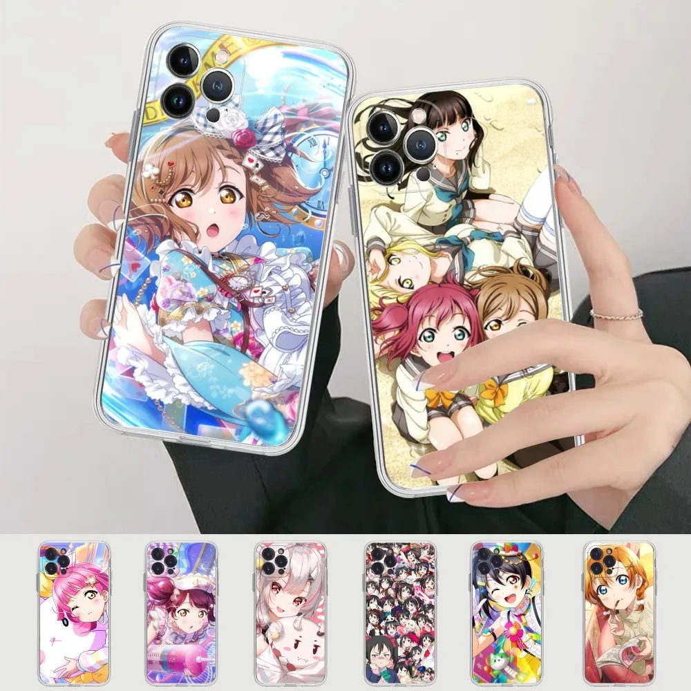 Love Live Anime Phone Case For IPhone 15 14 11 12 13 Mini Pro XS Max Cover 6 7 8 Plus X XR SE 2020 Funda Shell