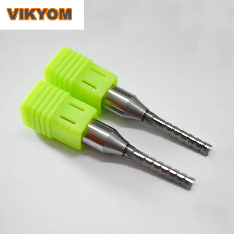 2 Pcs Three-edged File Cutting Straight Knife Handle Diameter 1/2 Blade Diameter 6mm Slotted Milling Cutter Woodworking