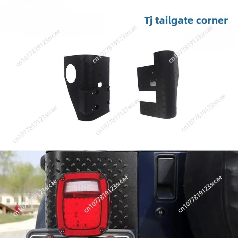 

2Pcs Rear Corner Armor Tail Light Cover Guard Trim For Jeep Wrangler TJ 1997-2007