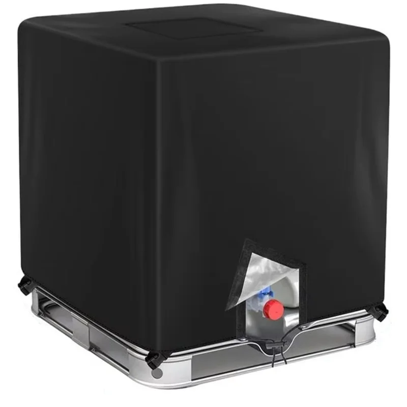 

Barrelcover Waterproof Water Tank Container Cover Sunshade Protective Tote 1000L For Lawn Rain Barrels Against Strong Wind