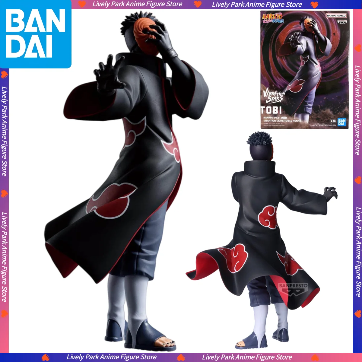 

In Stock BANDAI Original Genuine BANPRESTO NARUTO VIBRATION STARS TOBI Anime Action Figures PVC Collection Model Toys Doll Gifts