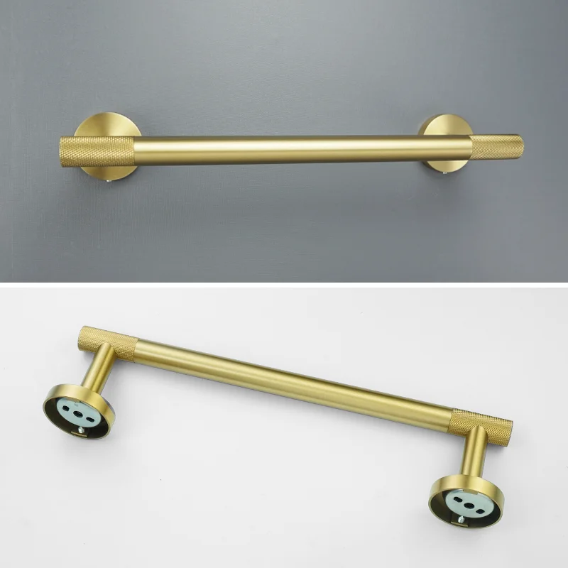 Golden Towel Rack Towel Bar Ring Brushed Gold Hardware Set Robe Coat Hook Toilet Tissue Paper Holder Bathroom Accessories Kit