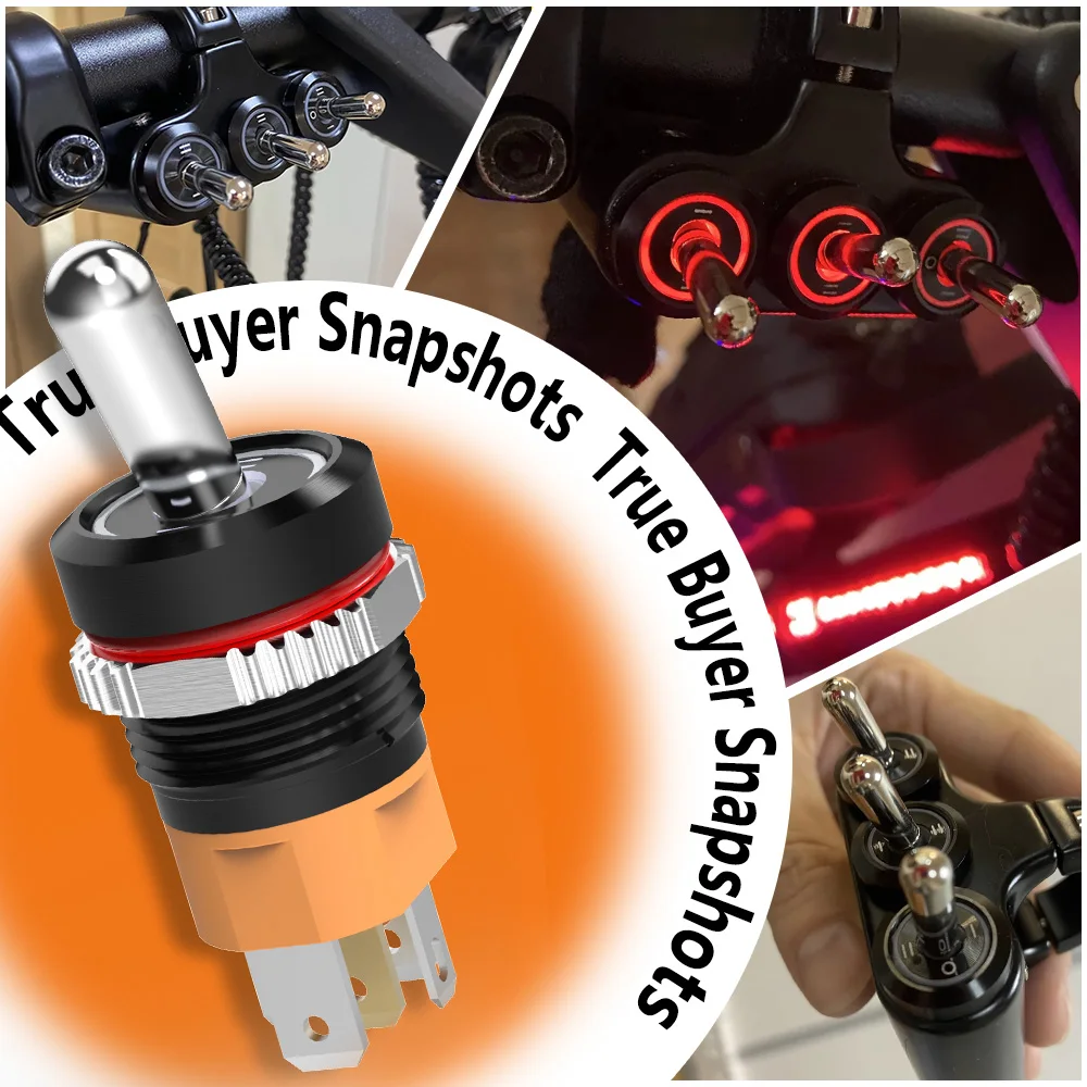 LANBOO 16MM Toggle Switch Marine And Industrial Panel Mount On/Off And On/Off/On Operation for Shipboard And Commercial Use