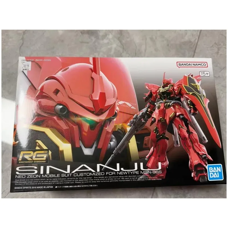 

Bandai RG22 1/144 SINAJU Model Kit Anime Action Fighter Assembly Models Collection Toy Gift for KID