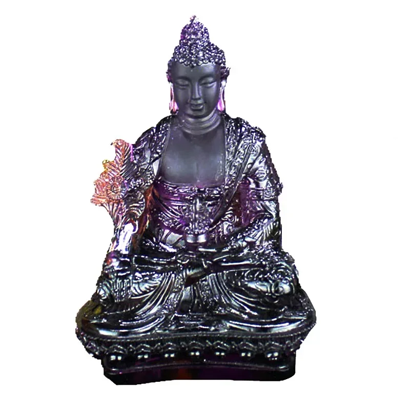 

Ancient Glazed Jade Medicine Master Seven Buddha Statue Ornament Home Buddhist Hall Offers Gifts to Offer God Statues