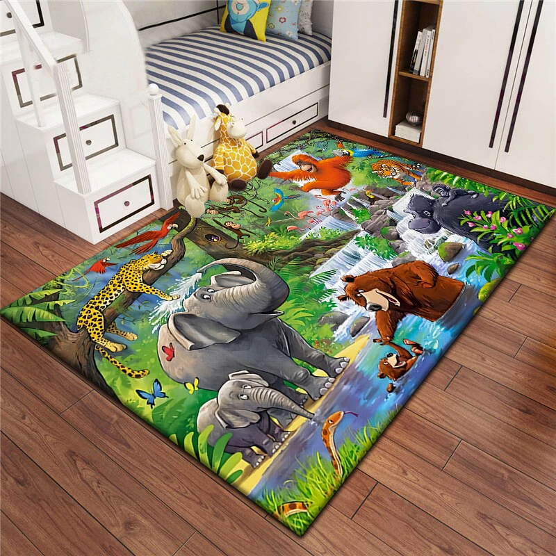 MINISO The Jungle Book Printed Carpet.Living Room Mats Sofa Coffee Table Large Area Rug,Kitchen,Bathroom,Balcony Carpets,DoorMat