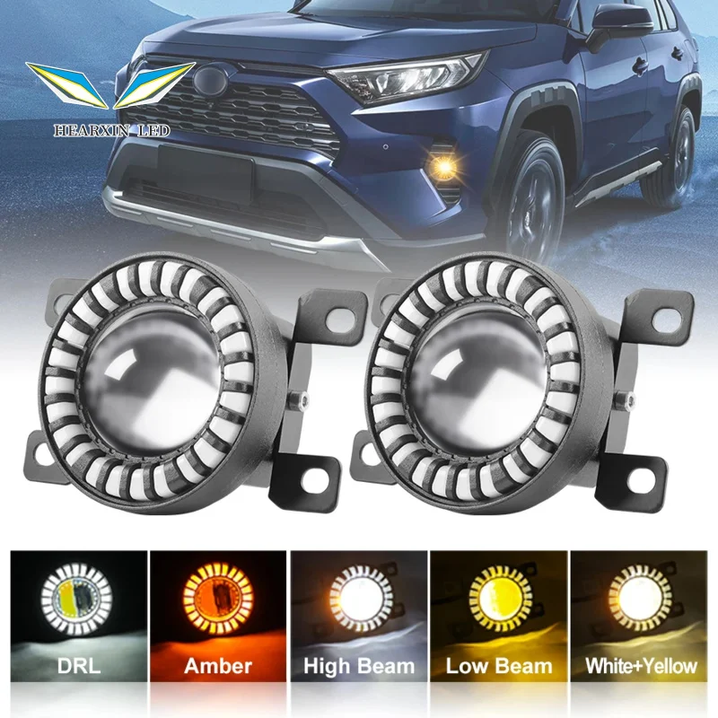 

3 Inch Car Fog Lamp Assembly Daytime Running Lights Headlight 12-24V for Toyota Corolla RAV4 Camry Yaris Prius CHR Hilux Lexus