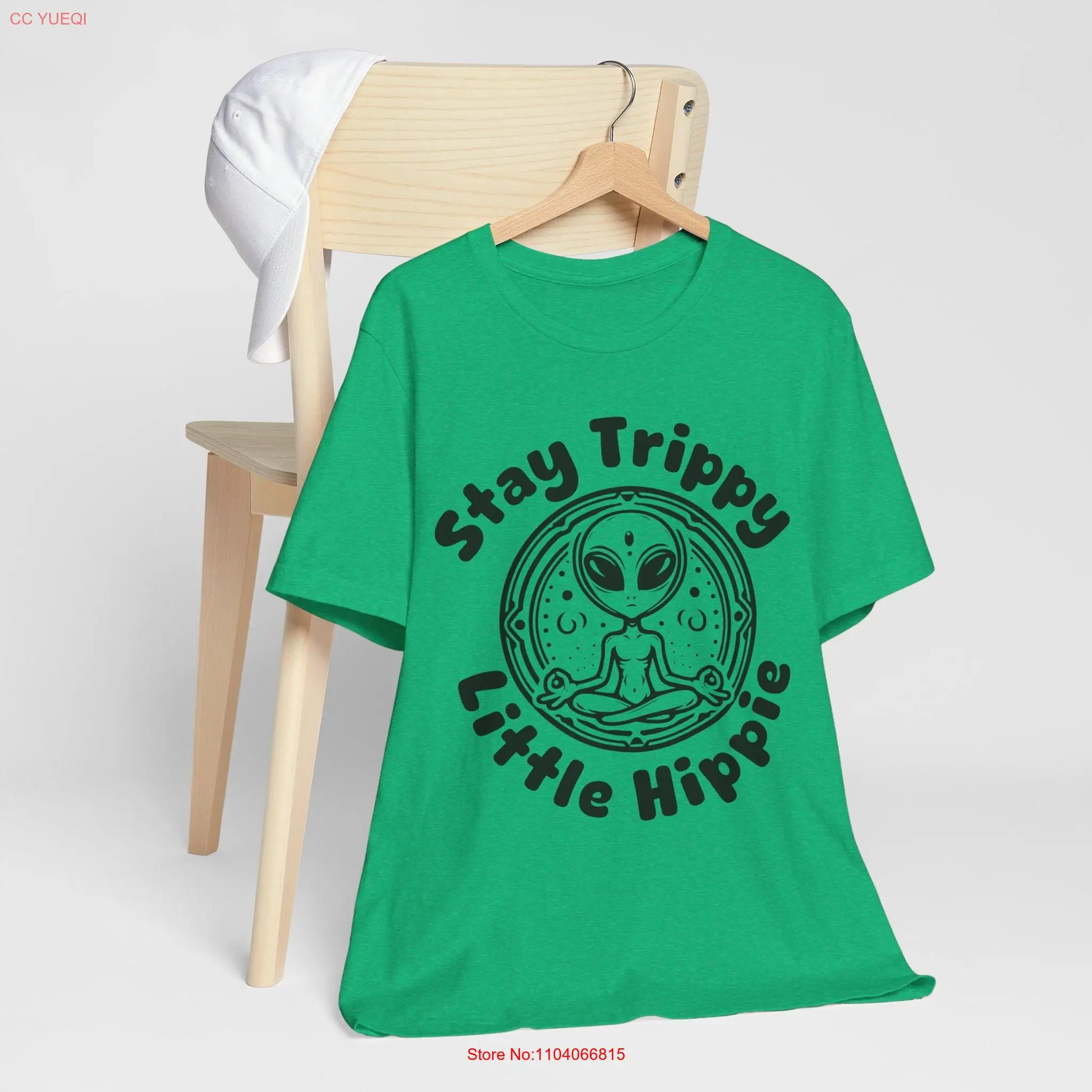 

Футболка Stay Trippy Little Hippie из хлопка, сделанная из США, с длинными или короткими рукавами HUMANE SUSTAINABLE