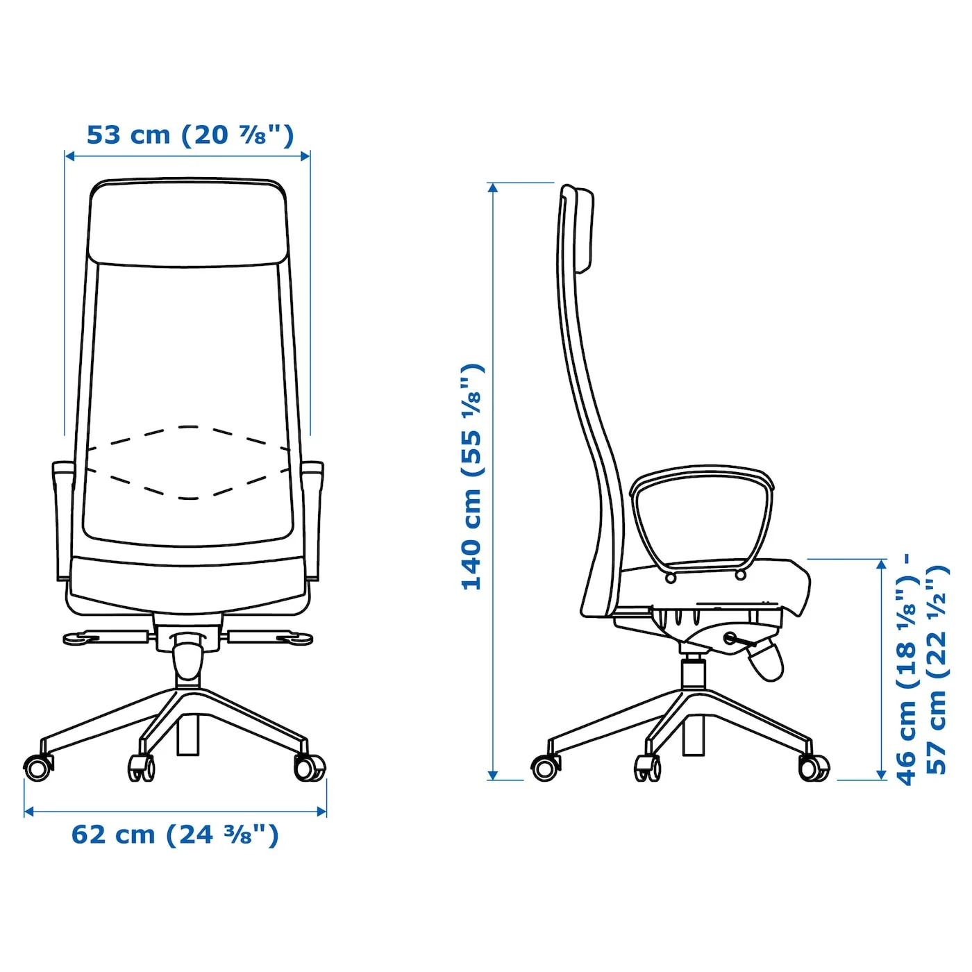 Funda elástica a prueba de polvo para silla de oficina, cubierta para asiento de ordenador, funda para sillón