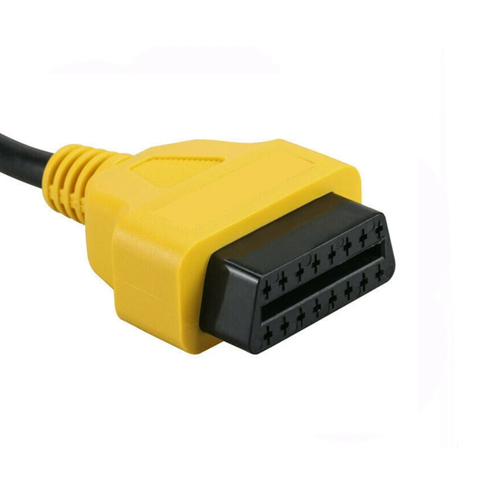 New OBD2 Extension Cable Car obd2 16Pin Male to Female Plug Extension Cord Yellow Cable Extend OBD2 Diagnostic interface Adapter