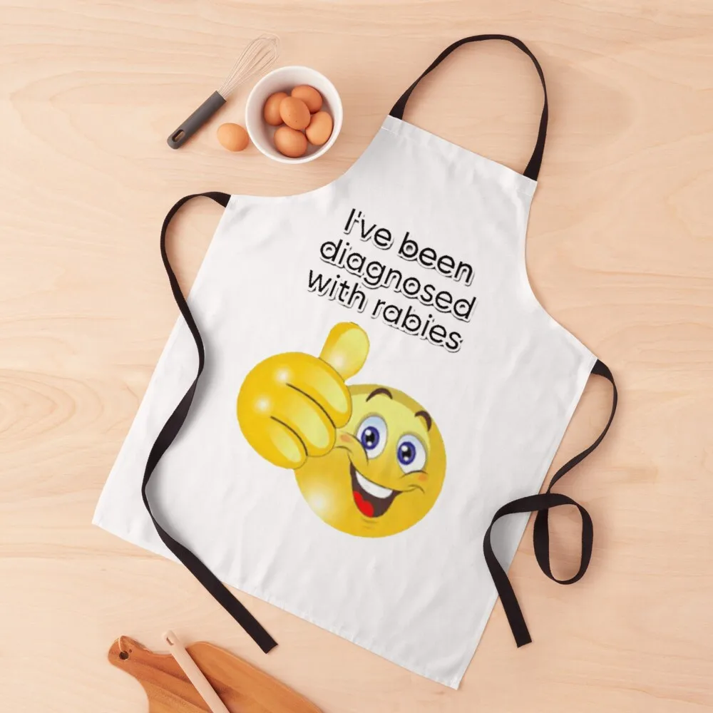 

I have been diagnosed with rabies Apron Kitchen And Household Goods kitchen item Chef Uniform Women Apron