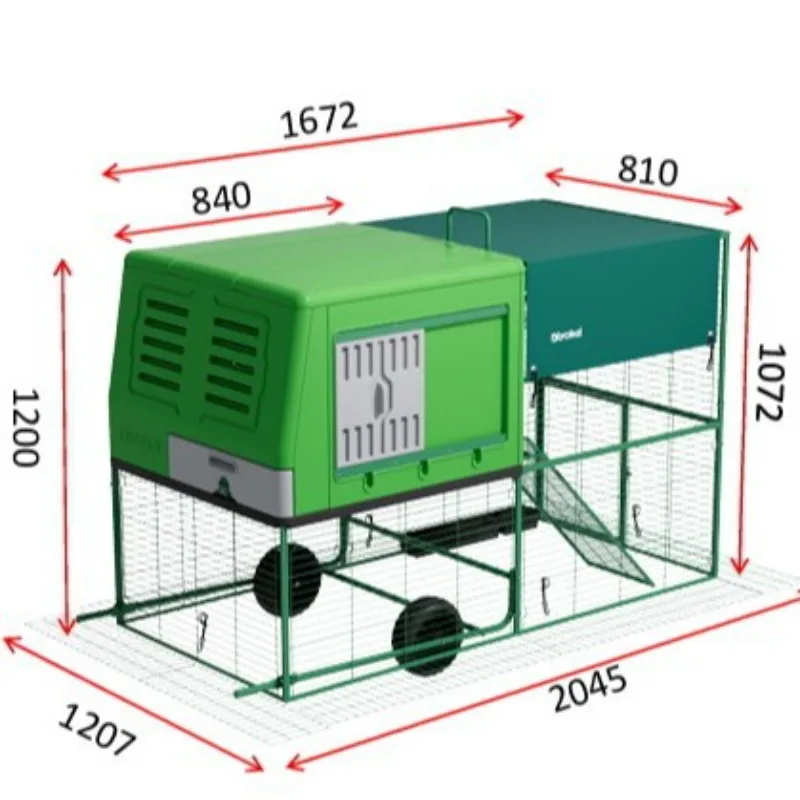 Chicken coop - standard double-layer model (deluxe double-layer, rain and sun protection) y