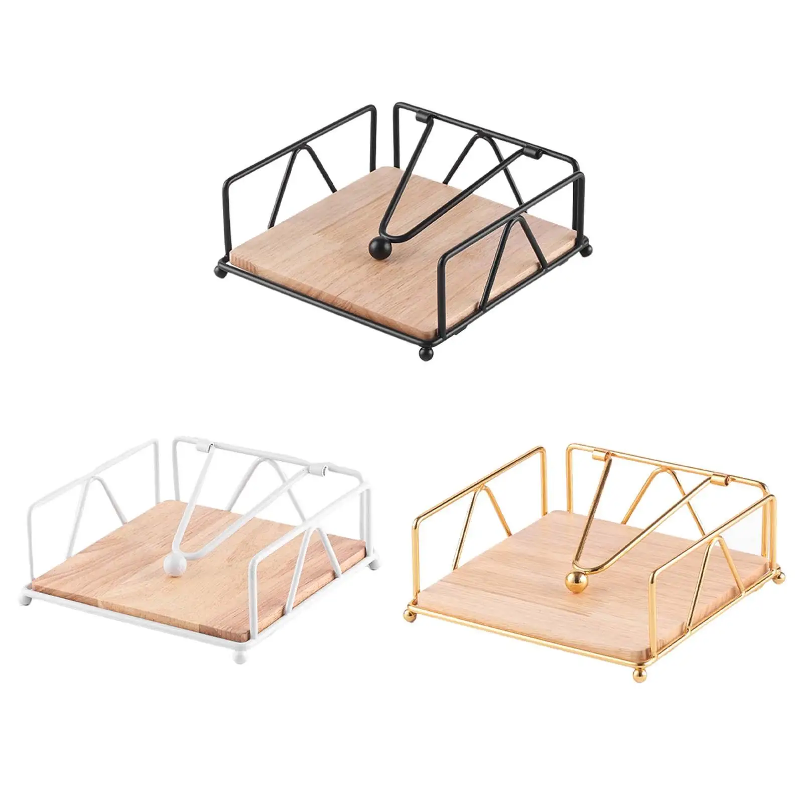 

Napkin Serviette Holder Napkin Storage Box Organizer Desktop Ornament Tabletop Tissue Dispenser for Home