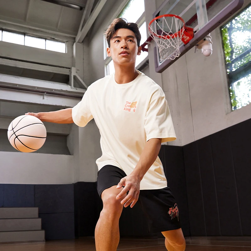 T-shirt sportiva da uomo a 361 gradi allentata traspirante casual girocollo manica comoda top fitness ad asciugatura rapida uomo 652526102