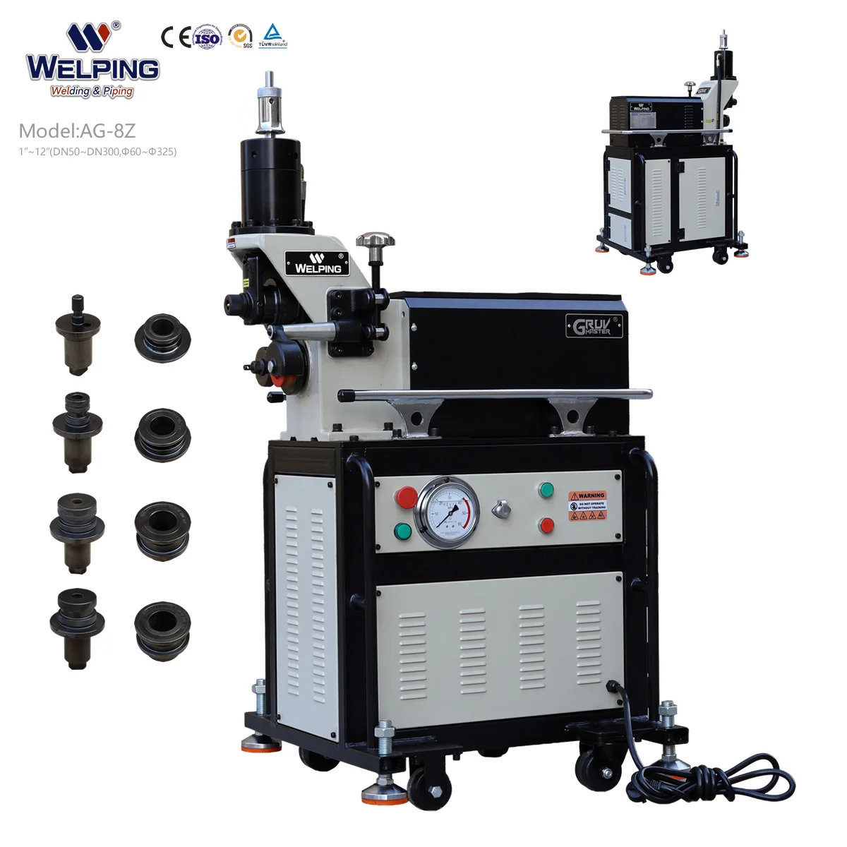 Innovative Gruv-X High-Accuracy Automatic Roll Grooving Machine Gearbox Pump For 2