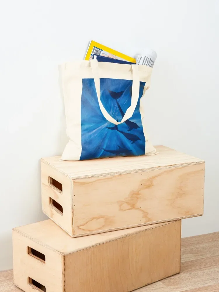 Dolphins in deep Tote Bag Women's bag eco pack Gift bags hand bag ladies