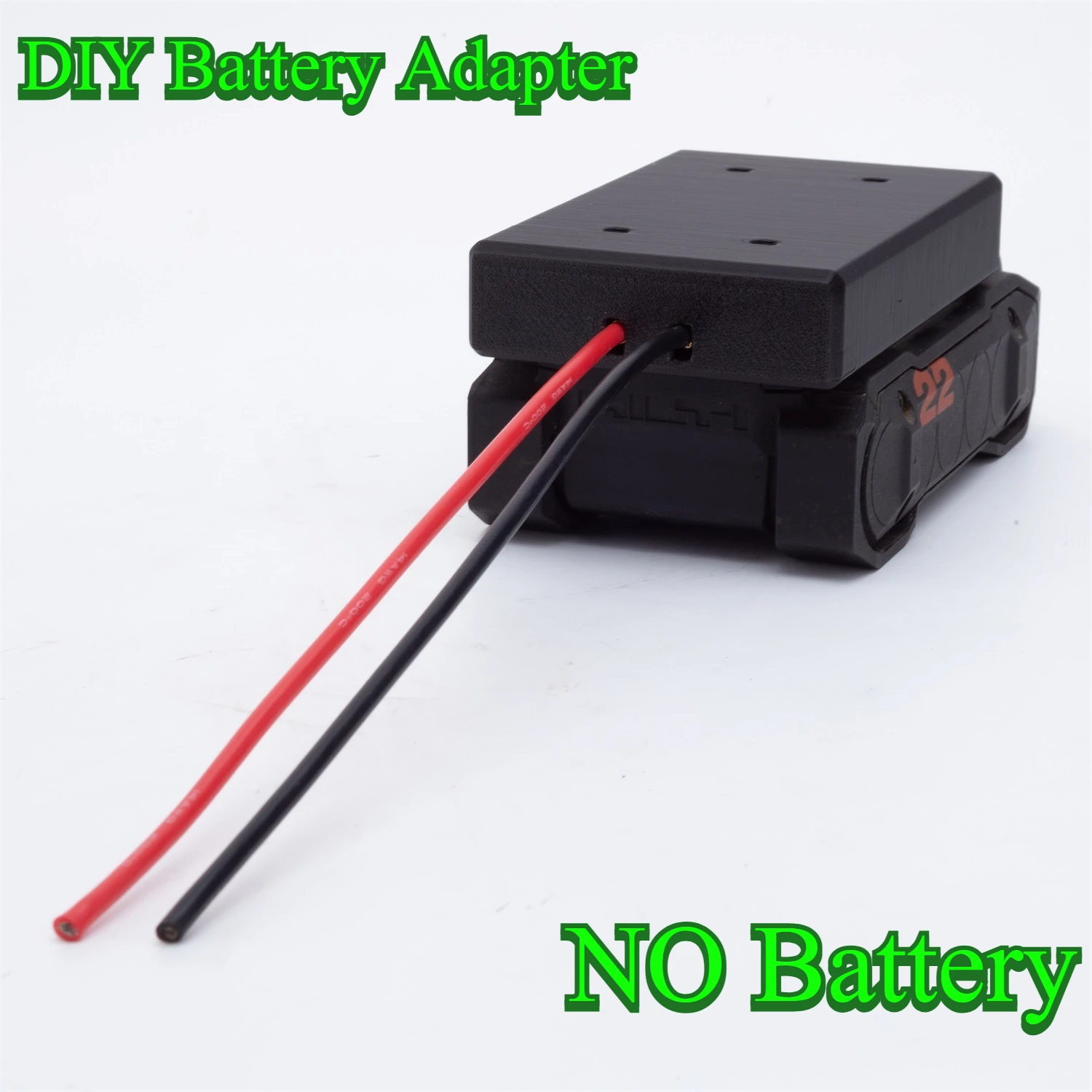 

14 AWG Wire Battery Adapter DIY For for HILTI New 22V Nuron Series Nuron B22-170 B22-255 Li-ION Battery Adapter（NO Battery)