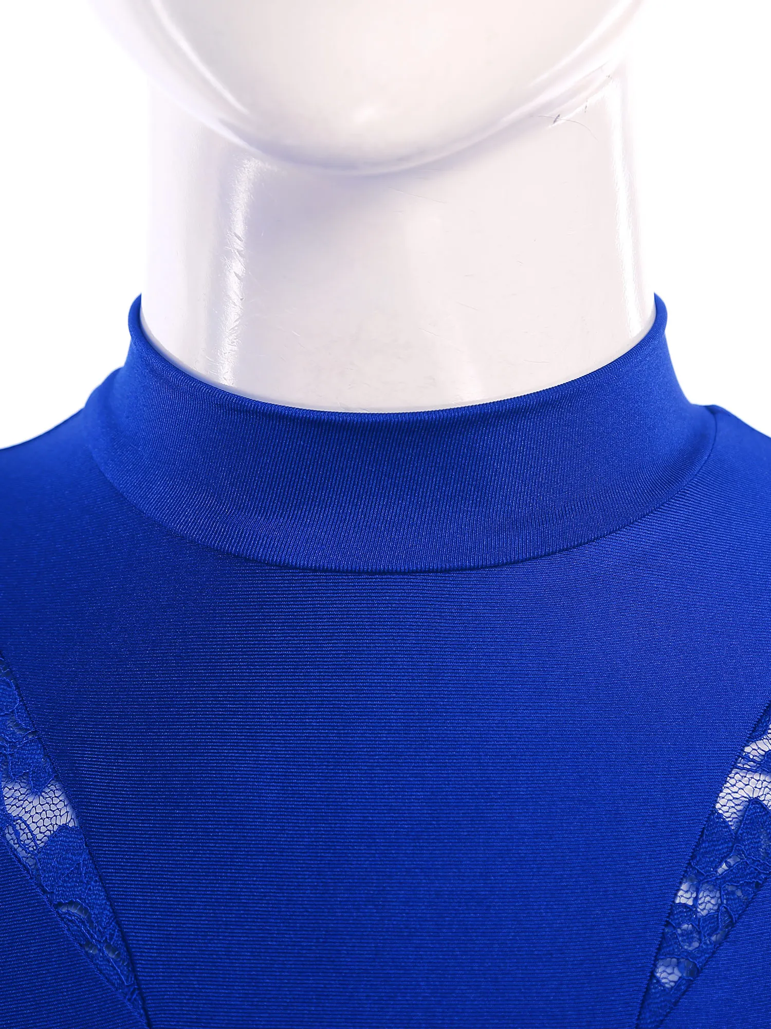 

Women Lyrical Dance Leotard Dress Floral Lace Open Front Mesh Skirt Mock Neck Sleeveless Maxi Dress Contemporary Dance Costume