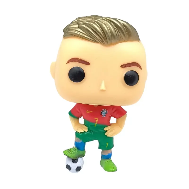 Pop Ronaldo 7 Messi 20 Mbappe 7 fútbol 10 Neymar estrellas decoración colección de figuras de acción modelo juguetes de cumpleaños regalos de navidad