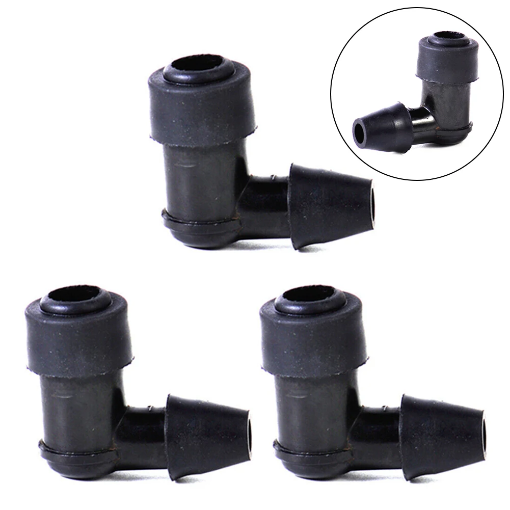 3pcs Spark-Plug Cap 90 Degree Non Resistor-Plug Cap Cover For Motorcycle Dirt Bike For ATV Resin And Rubber Car Supplies