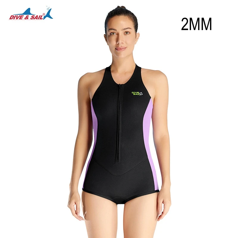 

2MM Scuba Women WaterProof Snorkeling Front Zipper Swim Diving Vest Neoprene Keep Warm Spearfishing Kayaking Drifting WetSuit