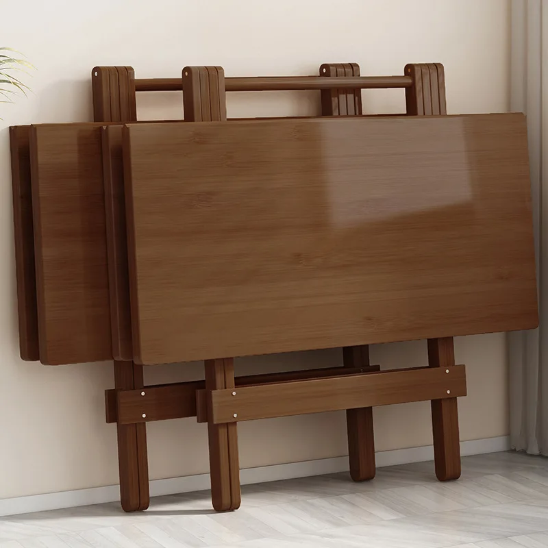 

Small Apartment Folding Table Outdoor Portable Dining Table Eating Table Storage Space Saving Square Househ.old Balcony