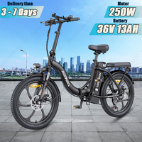 Hillmiles MilePort 1 Foldable Electric bike 250W Motor 36V13Ah Lithium Battery City Travel Ebike 20\