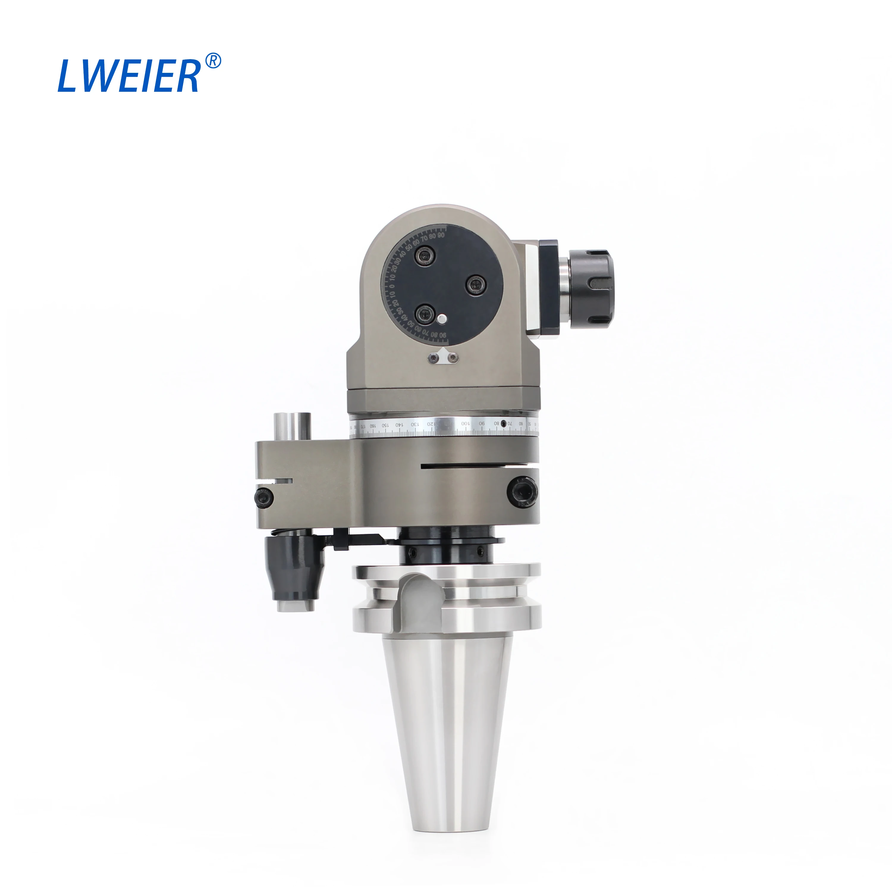 China Universal Angle Head BT40 BT50 360 Degree Rotating Side Milling Head For CAT40 CAT50 For Use On Milling Machines
