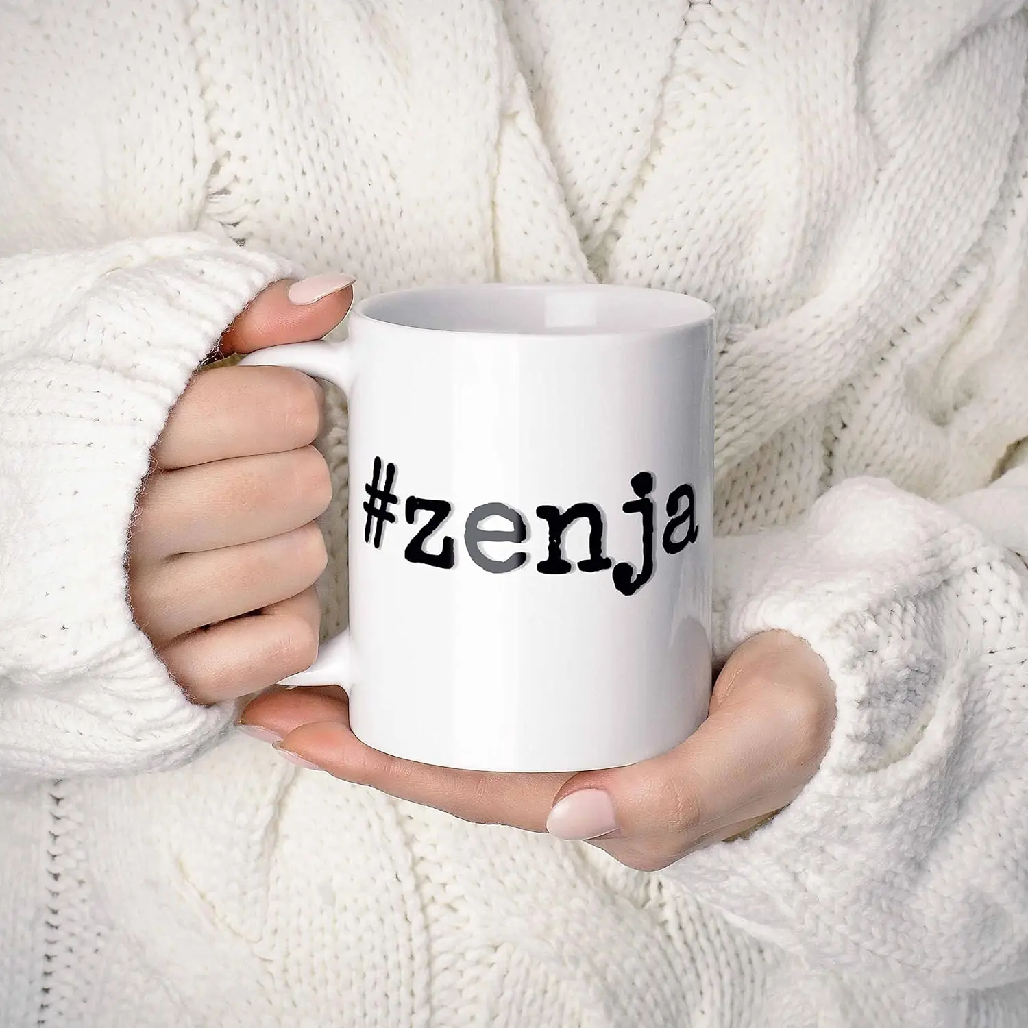 #zenja - Zenja Personalized First Name Hashtag Gift Mug. 11 oz.