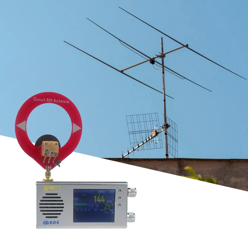 TEF6686 Radio Receiver All Band FM/MW/Shortwave /LW Radio Portable Handheld Radio With Donut Antenna B