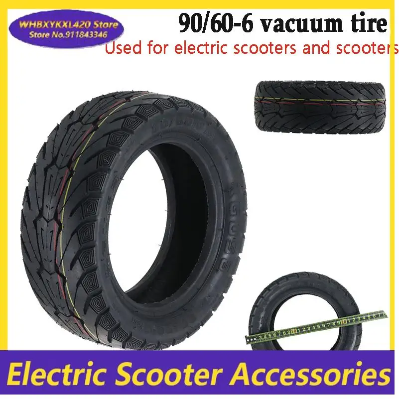 

Electric scooter tire 90/60-6 vacuum tire thick wear-resistant inflatable tire tubeless tire accessories