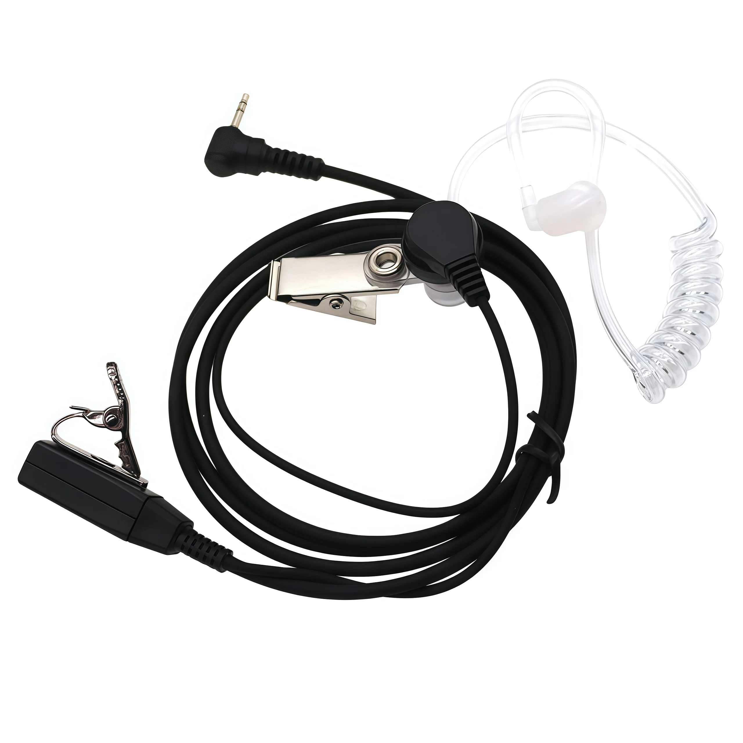 FBI Covert Acoustic Tube Earpiece Headset 1pin 2.5mm for Motorola Radio XT180 TKLR T92 H2O T82 T80 T62 HYT TC320 TC1600 TC1688