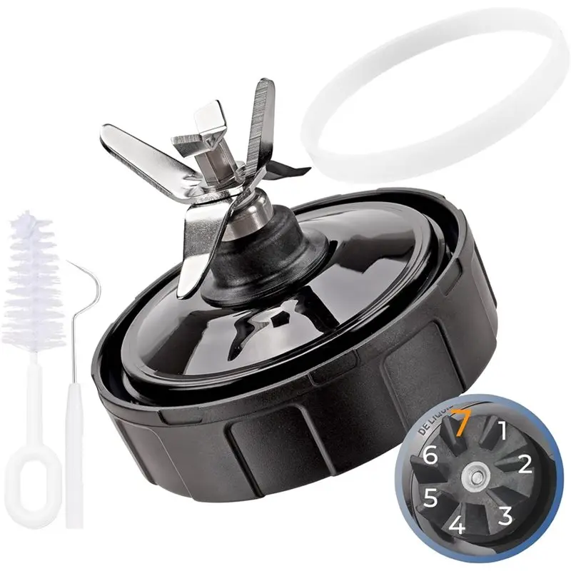 Cuchilla de repuesto LITE de 7 aletas para licuadoras Ninja, modelos BN401 BN701 BN751 BN801 BL480-30 BL642-30 BL682 BL687 NN102 BL2012