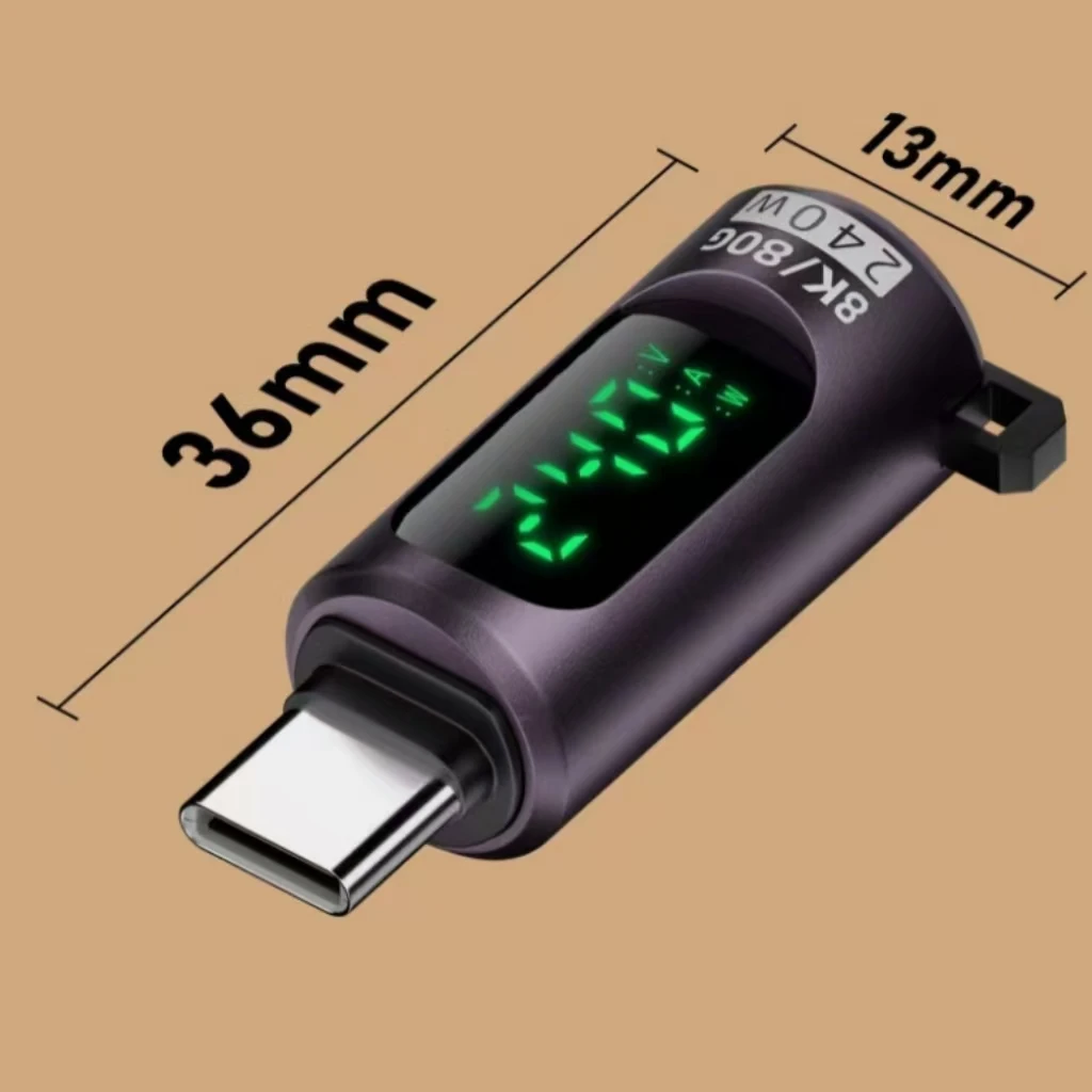USB4Type‑C Male to Female Digital Display Adapter With Control Switch, PD3.1 EPR 240W Fast Charging 80Gbps Data Transfer 8K@60HZ