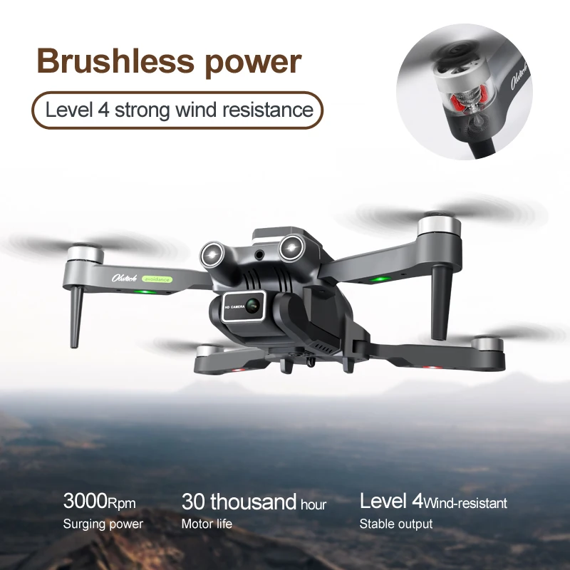 H23 GPS Rc Drone 6K HD Dual Camera Obstacle Avoidance Brushless Motor Professional Photography Helicopter Foldable Quadcopter