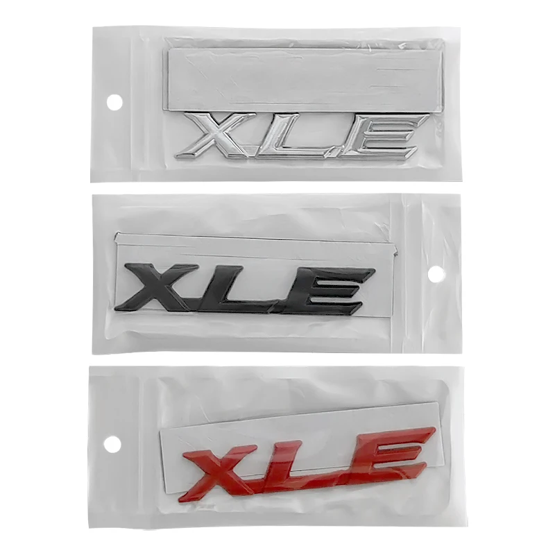 شعار معدني ثلاثي الأبعاد شعار إكس لي ، حروف شارة صندوق السيارة ل RAV4 بريميوم أفالون هايلاندر كورولا كامري إكس لي ، ملحقات ملصقا