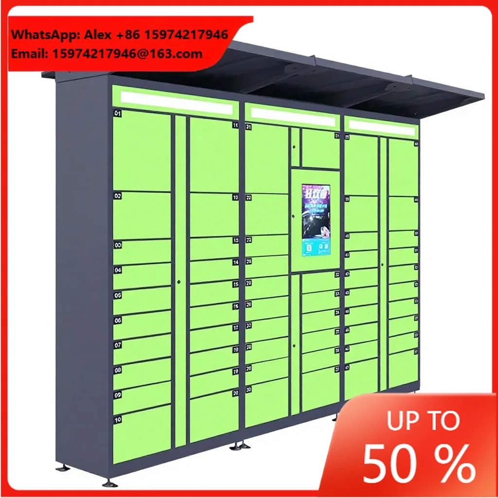 Custom Smart Parcel Locker Cabinet Electronic Express Pickup Storage Locker For Community School Office