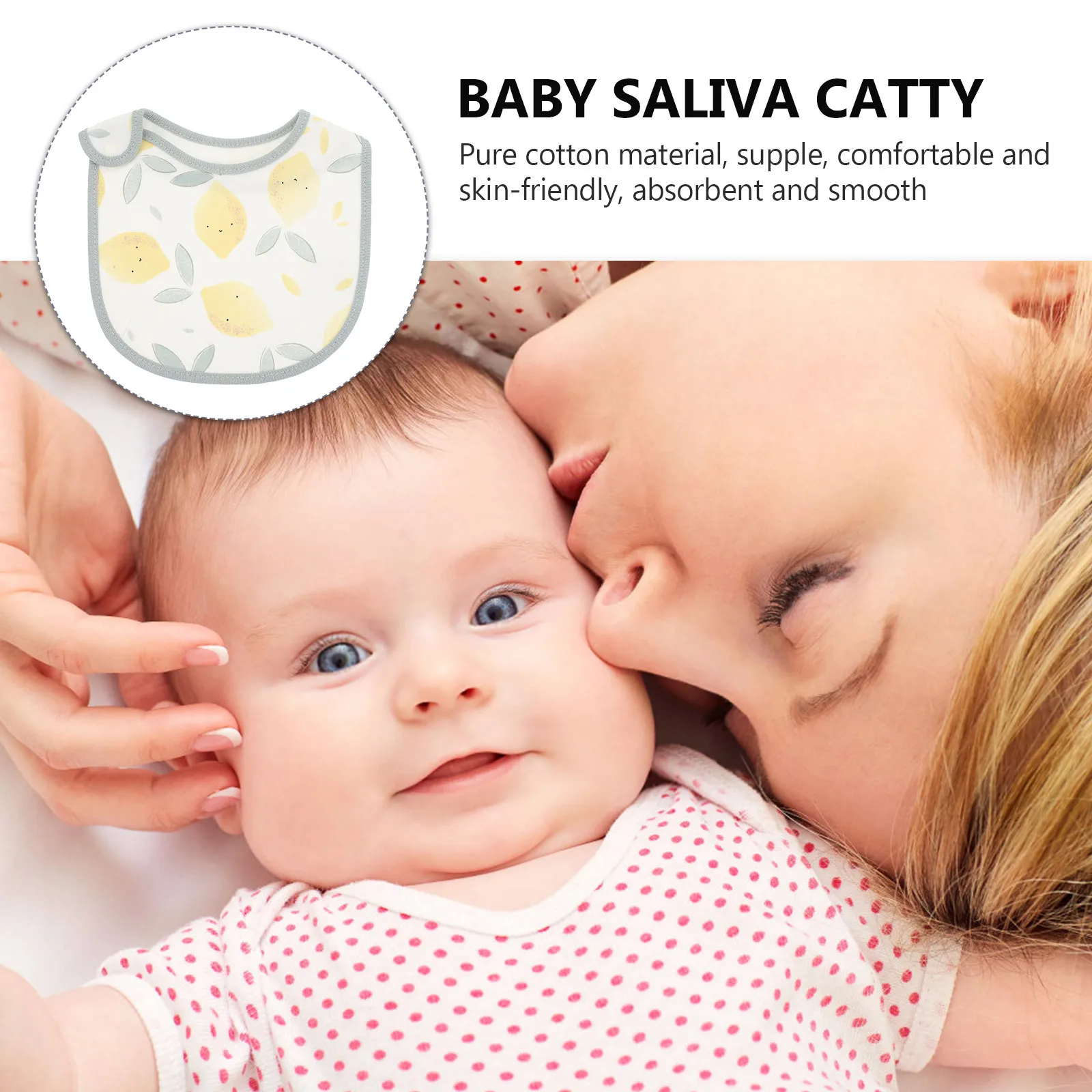 ผ้ากันเปื้อนเด็กทารก ผ้าฝ้าย ซับน้ำลาย กันน้ำ สำหรับเด็กทารกและเด็กวัยหัดเดิน ลายพิมพ์