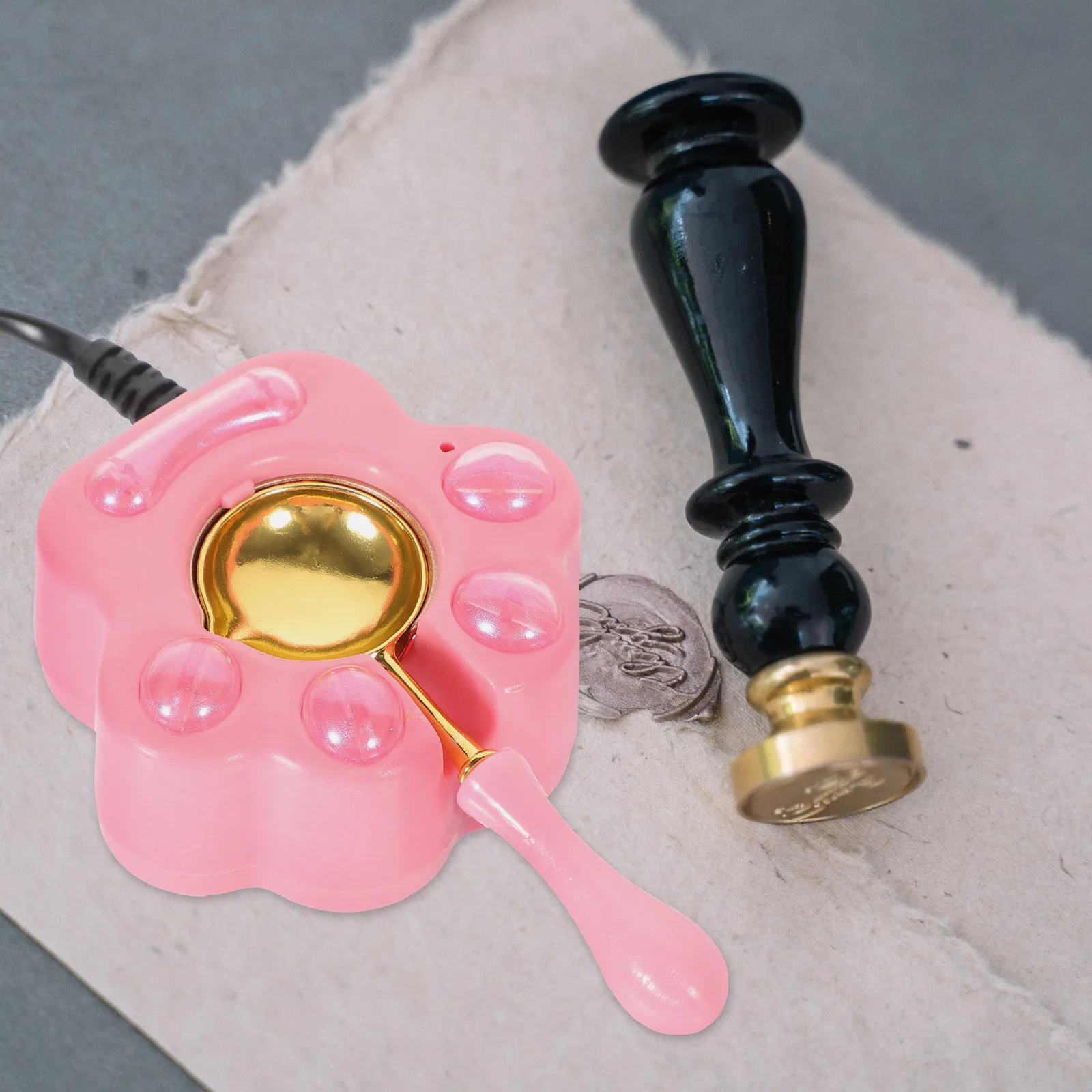 

1 Set Cat Claw Stove Portable Reusable Warmer Tool For Melting Wax Seal Diy Craft Compact Design Lacquer Melting Stove Household