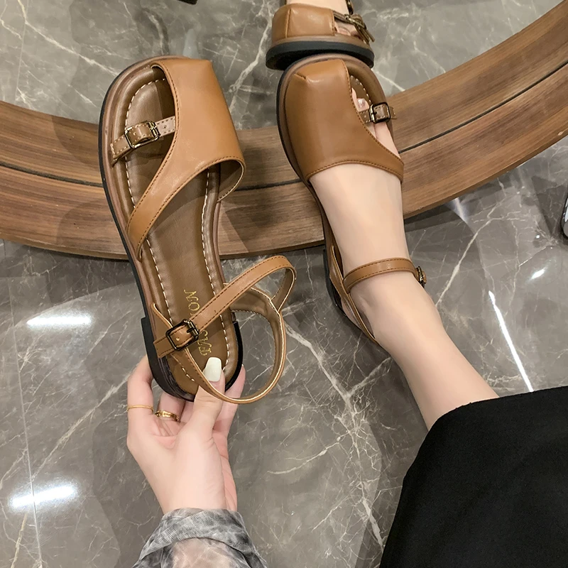 

Sandals Women Rome Shoes Beach Flats Slides Summer 2024 New Trend Fashion Women Shoes Slippers Open Toe Zapatos Mujer Gladiator