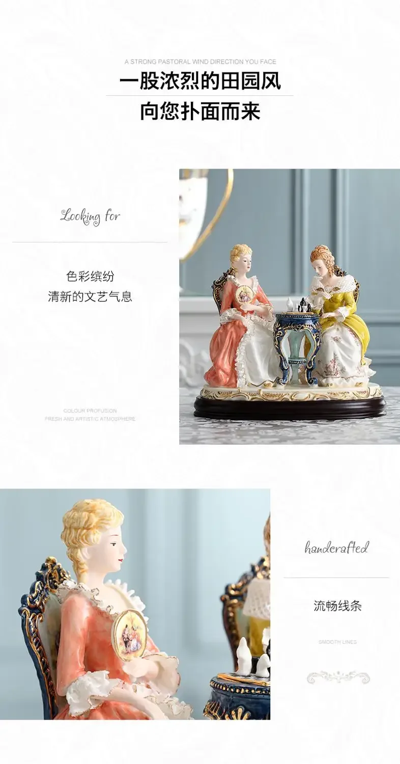 European-style ceramics figure decoration luxury royal home luxury craftsmanship couples decorating wedding gifts